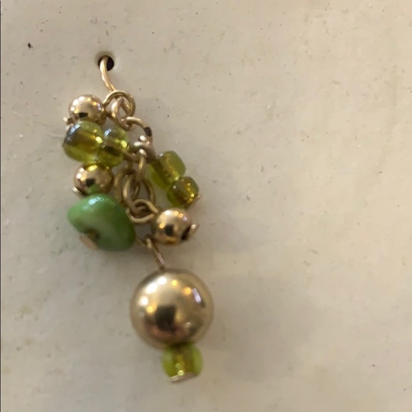 Gold hoop and dangle earrings - Picture 2 of 4